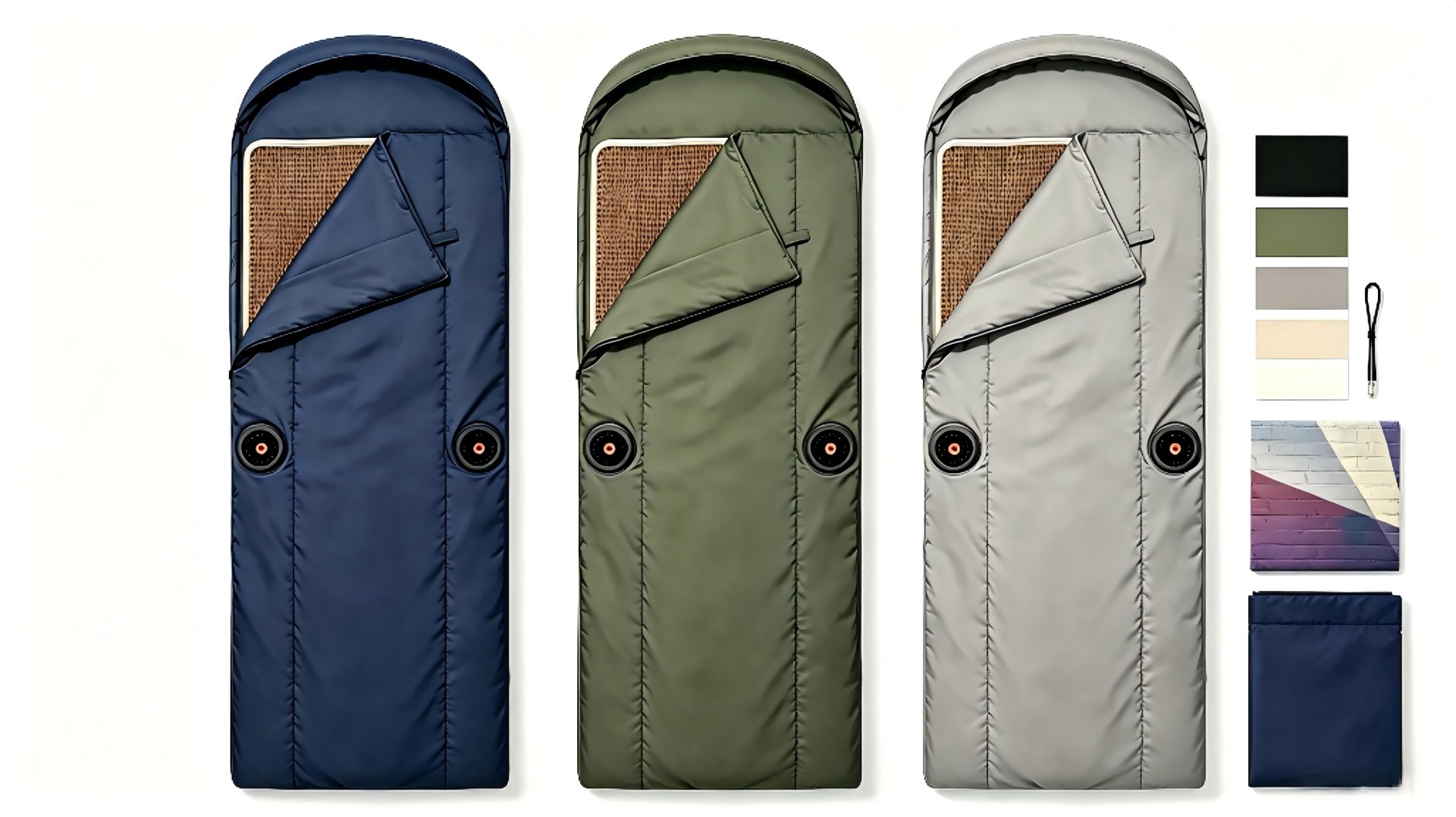 Custom color options for sleeping bags