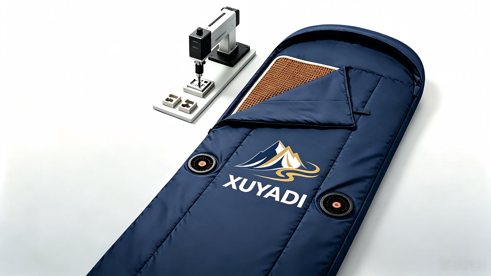 Custom logo printing on sleeping bag