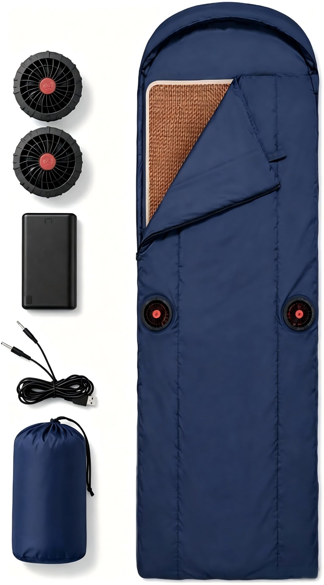 XUYADI air-conditioned sleeping bag — flat lay structure